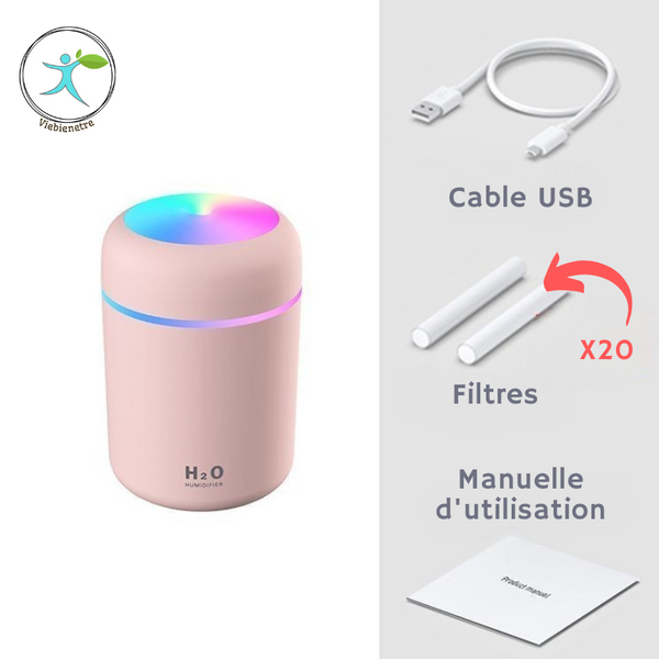 20 recharges Offerts | HarmoniColor™  | Humidificateur arc en ciel | Bien-être